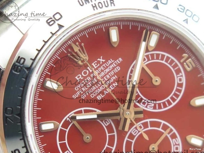 MiroTime 0417 Daytona 116520 SS UBF Best Edition Red Stick Markers Dial on SS Bracelet A Reliable 2951